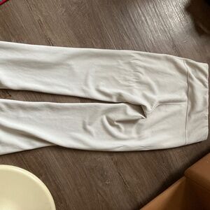 Lululemon Brushed Softstreme Ribbed Zip Flared Pant 32.5" Bone